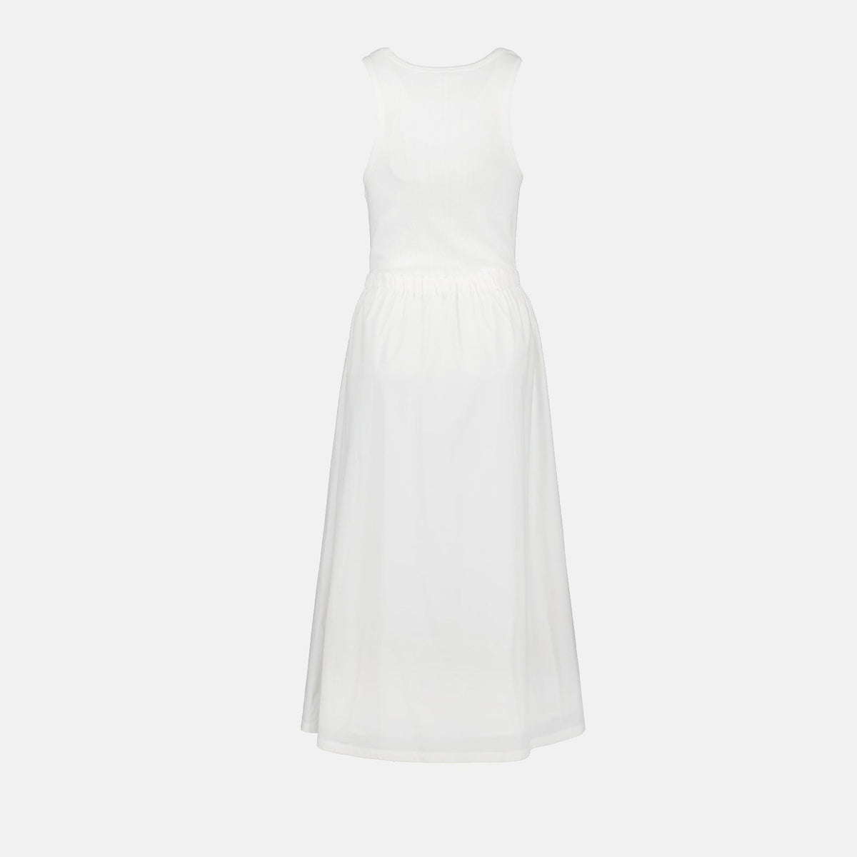 Sleeveless Drawstring Waist Maxi Dress