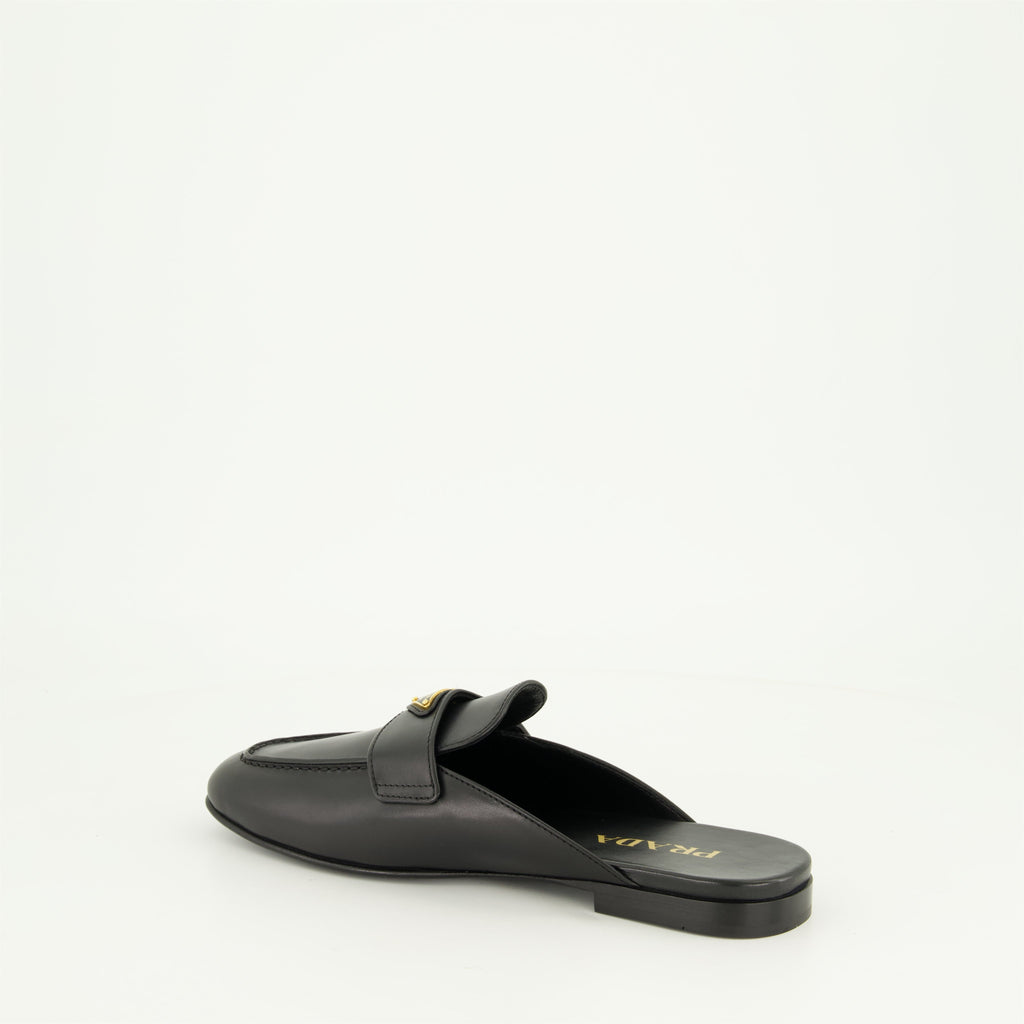 Leather Loafer Mules