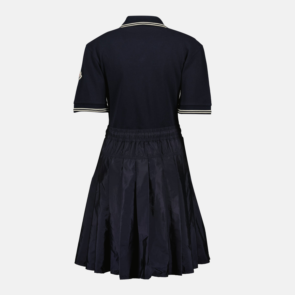 Polo Collar Drawstring Waist Dress