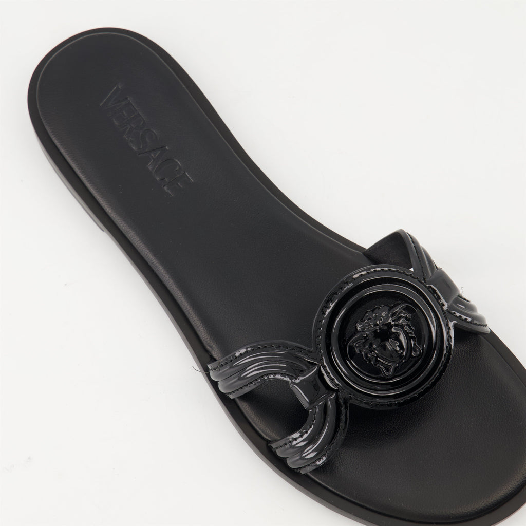 La Medusa Flat Slide Sandals