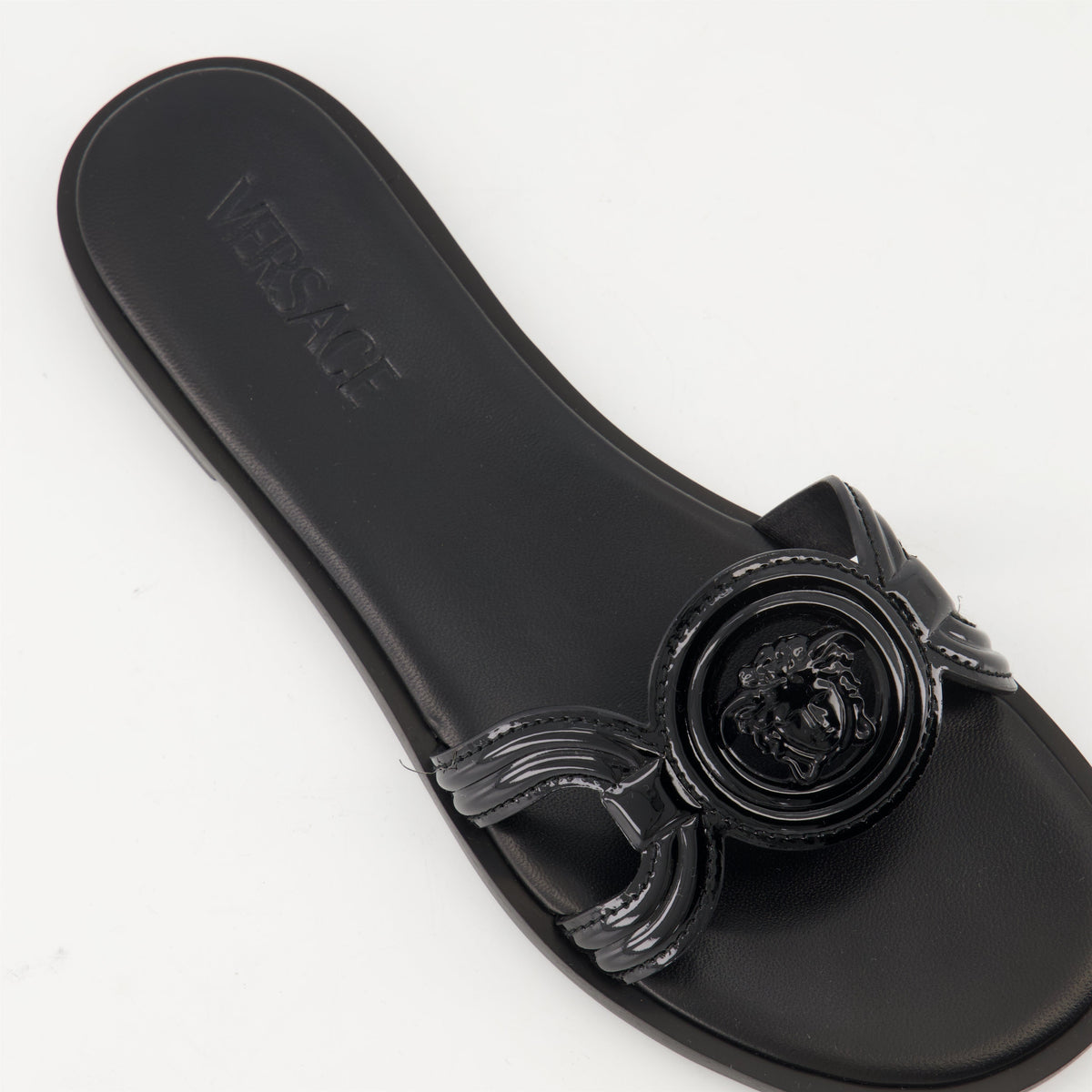 La Medusa Flat Slide Sandals