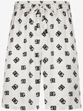 DG Monogram Silk Track Shorts