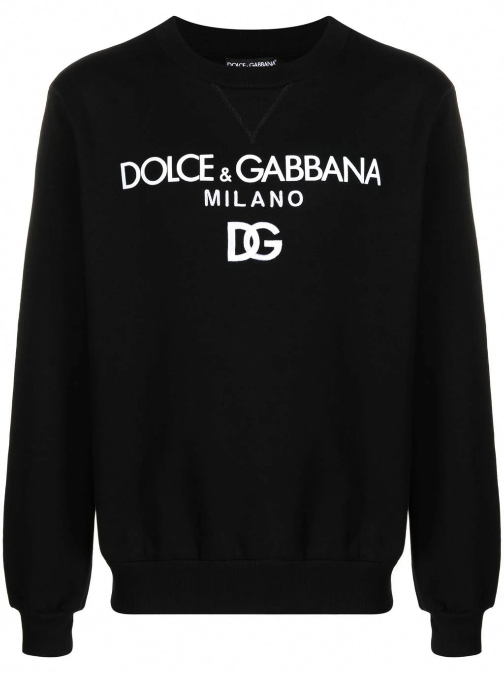 DG Logo-Embroidered Cotton Sweatshirt
