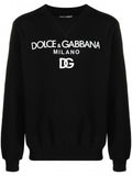 DG Logo-Embroidered Cotton Sweatshirt