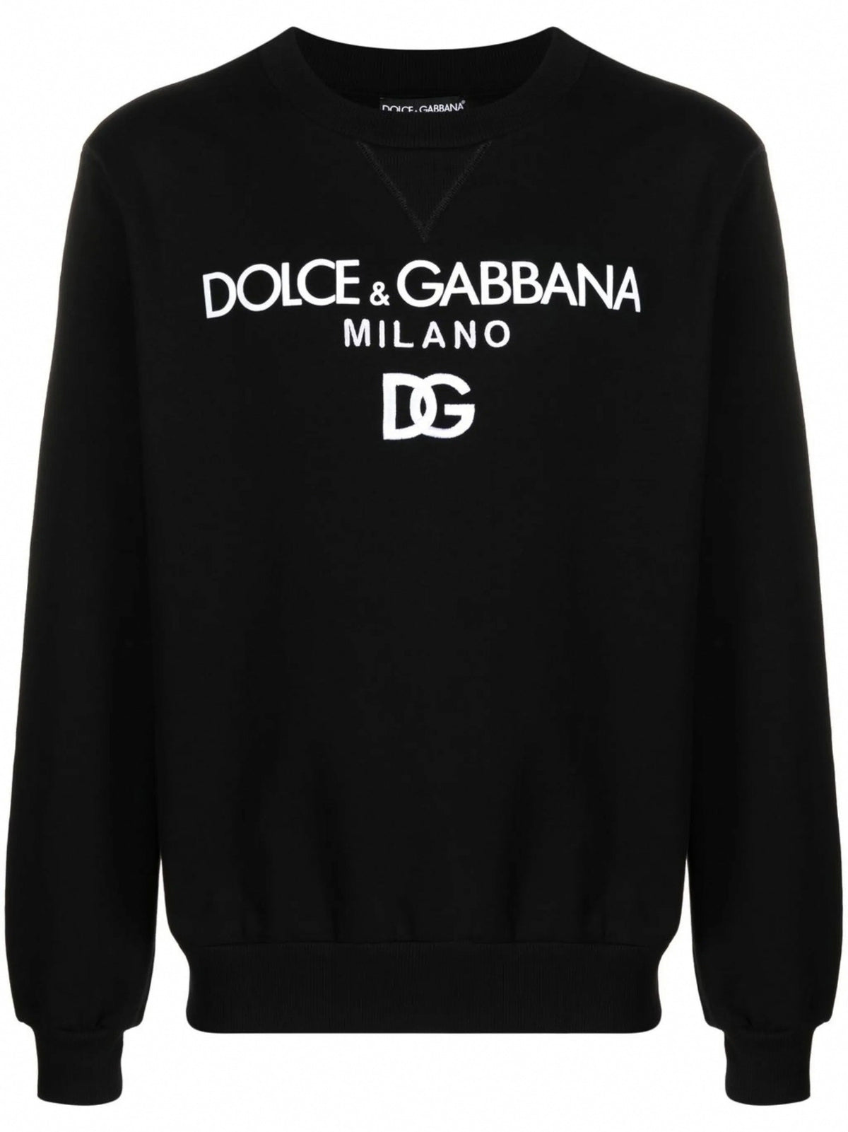 DG Logo-Embroidered Cotton Sweatshirt