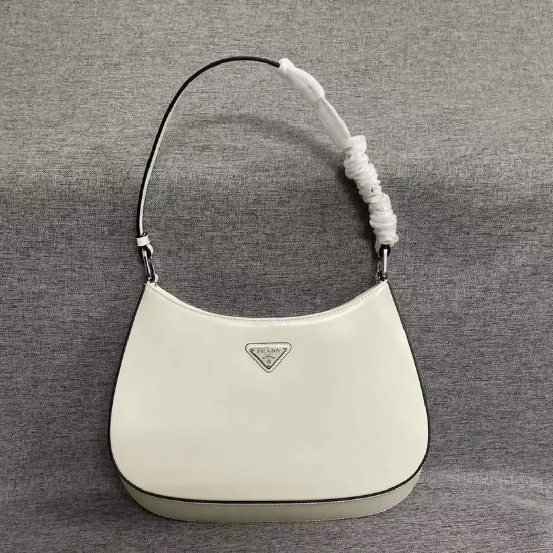 Prada Cleo Shoulder Bag In Brushed Leather