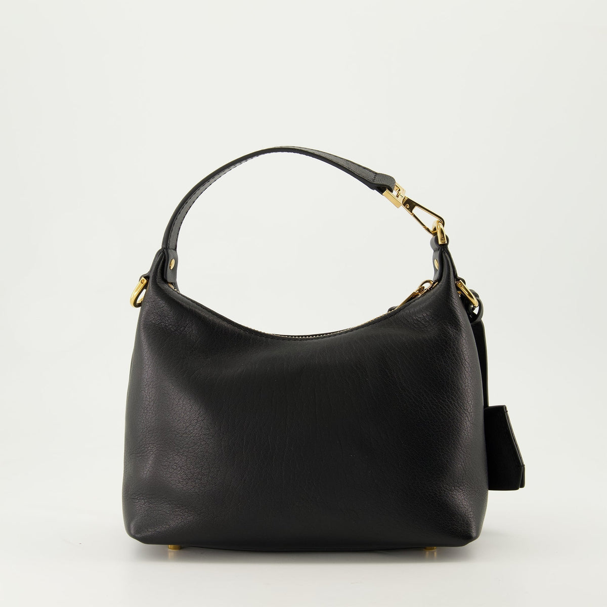 Logo Leather Hobo Bag