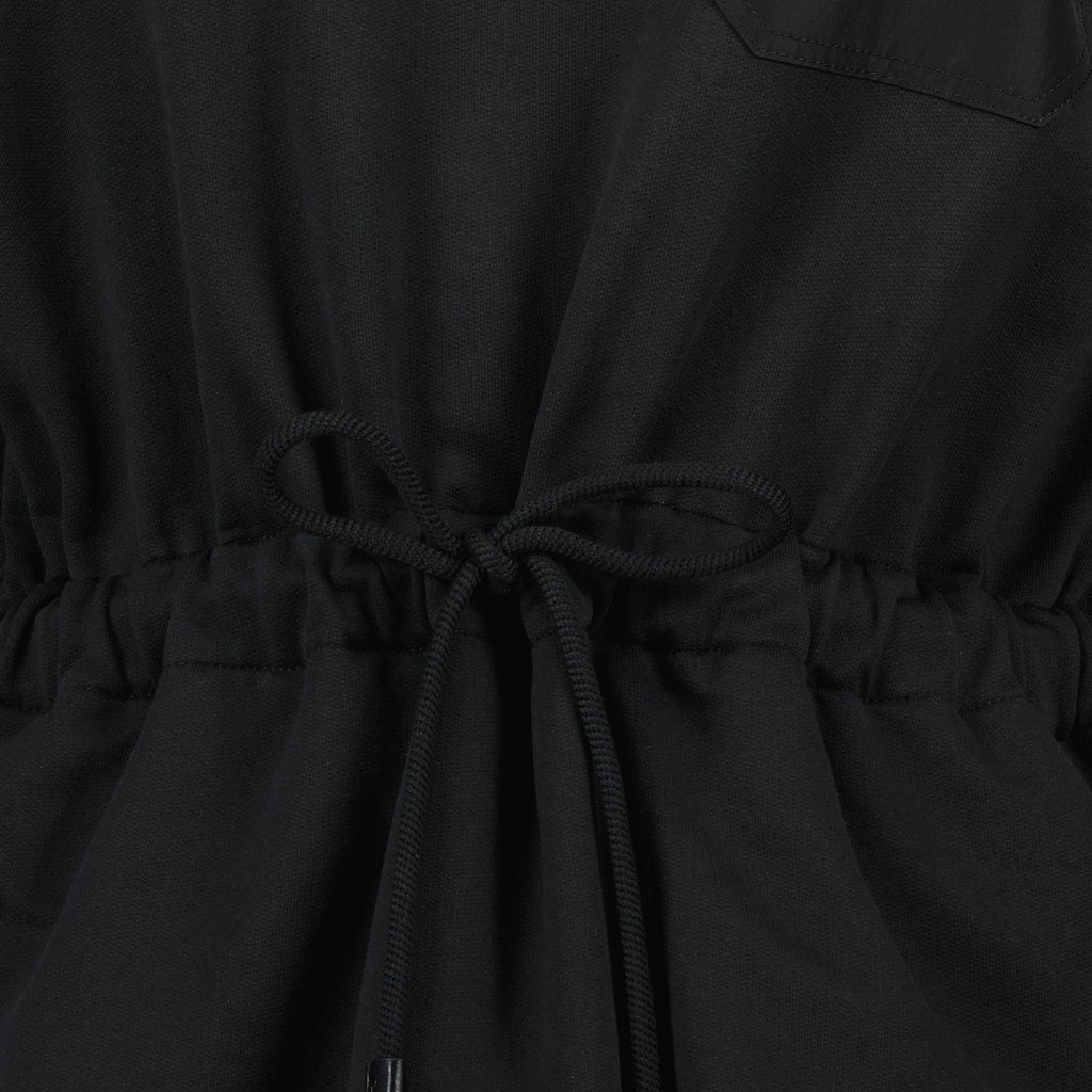 Drawstring Waist Peplum Mini Dress