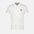 White Polo with Signature Equestrian Logo