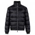 Oblique Quilted Down Jacket – Black