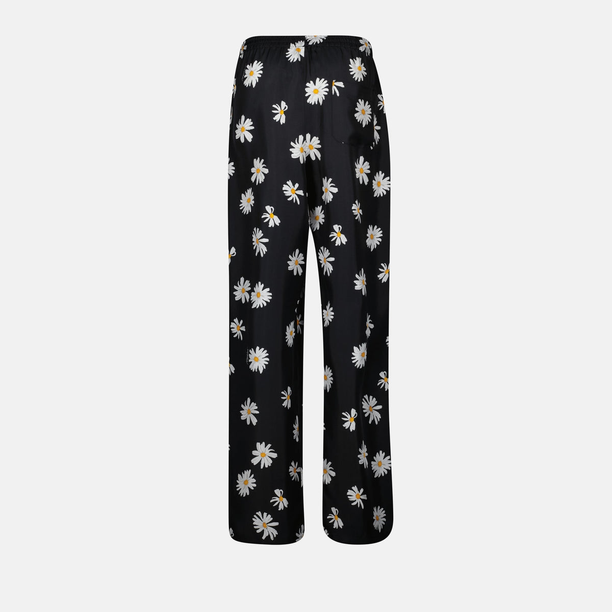 Daisy Print Wide-Leg Trousers