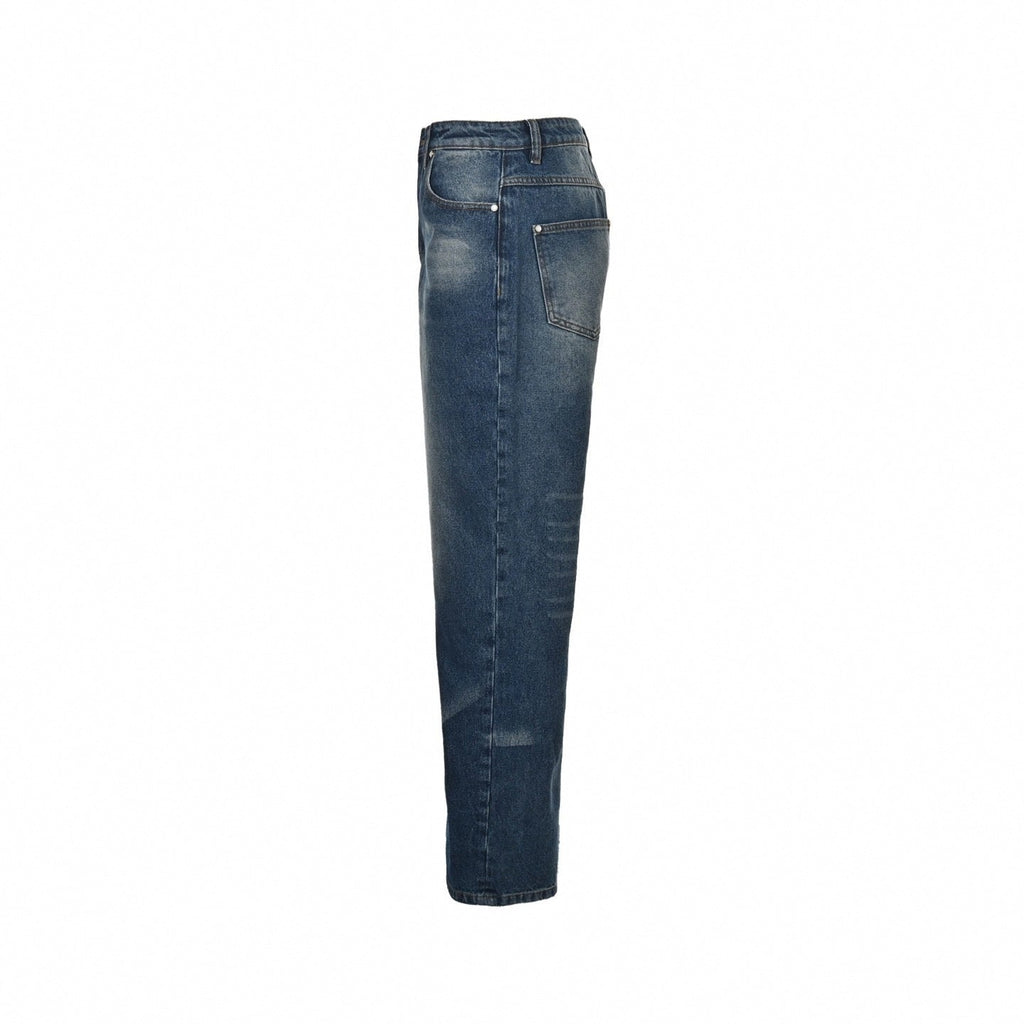Vintage Wash Blue Denim Jeans