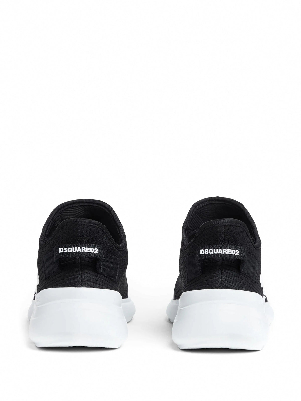 Embossed-Logo Knit Sneakers