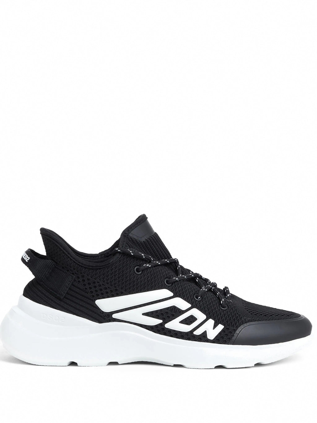 Embossed-Logo Knit Sneakers