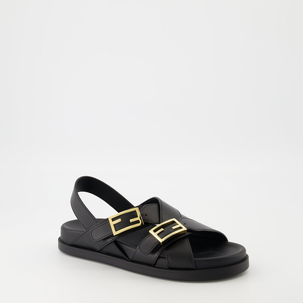 Sandals with Buckle Hardware