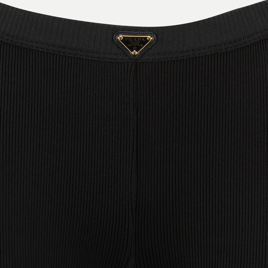 Ribbed Flared Knit Leggings