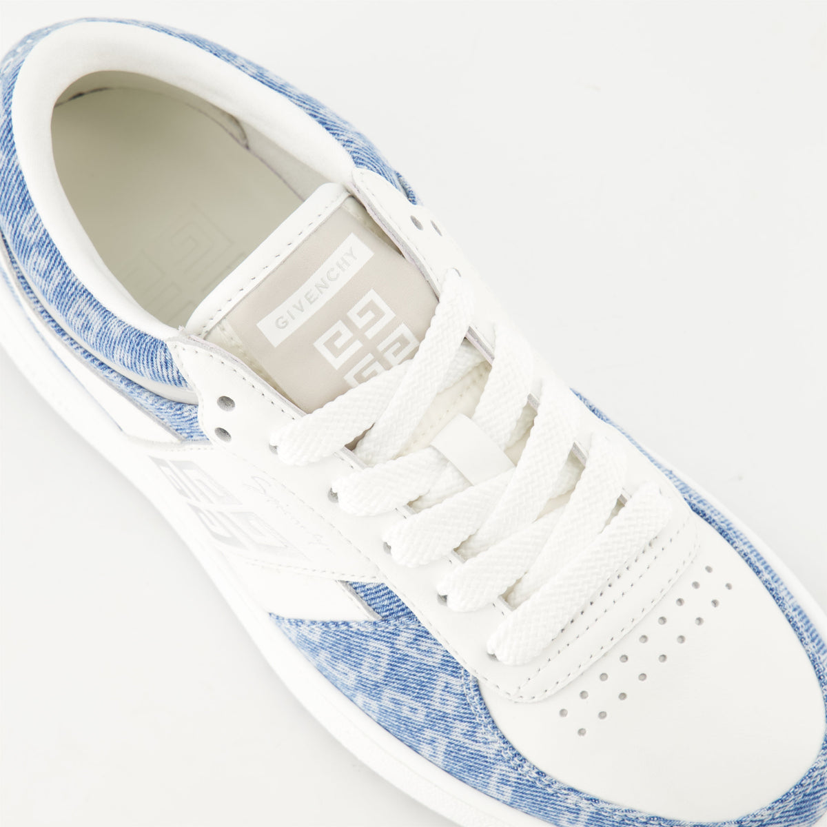 Denim Panel Sneakers