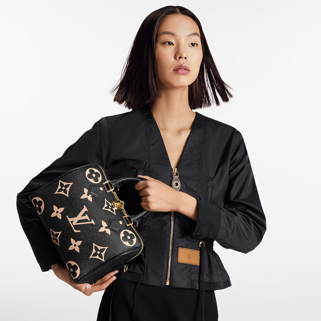 Louis Vuitton Speedy Bandoulière 25 Empreinte Bag Black
