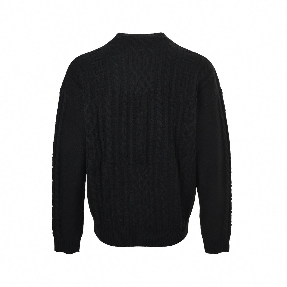 Versace Medusa Cable-Knit Crew-Neck Sweater