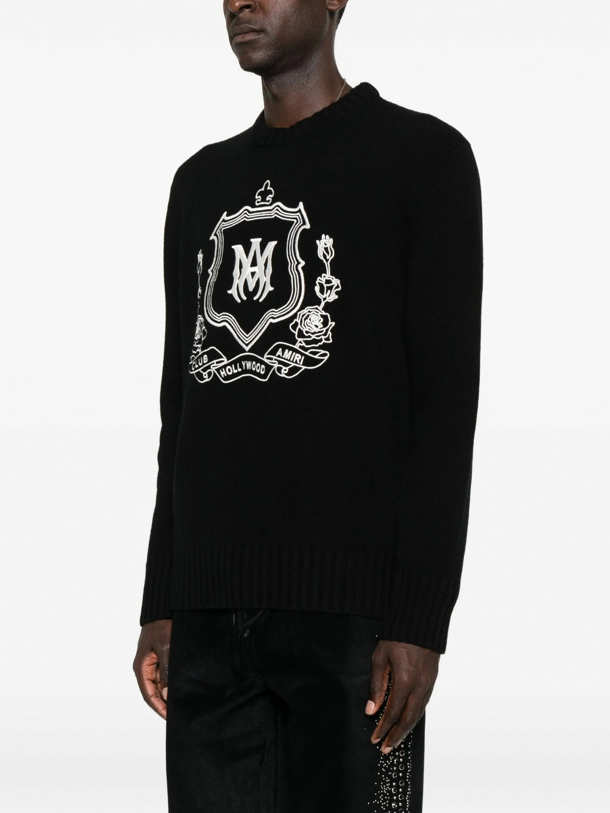 Club Hollywood Crest-Print Cotton Sweatshirt