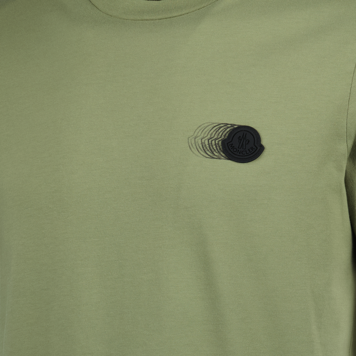 Faded Khaki Logo Pattern T-Shirt