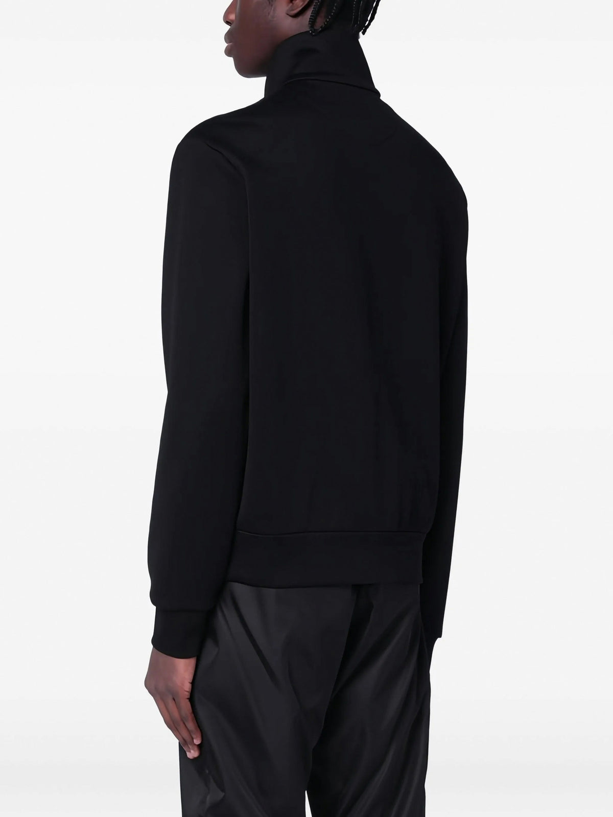 Re-Nylon Zip-Up Jacket with Stand Collar