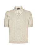 Silk Jacquard Polo Shirt with DG Logo