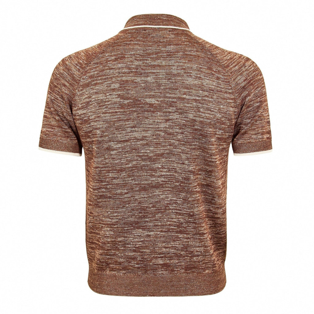 Men's Knitted Short Sleeve Polo Shirt