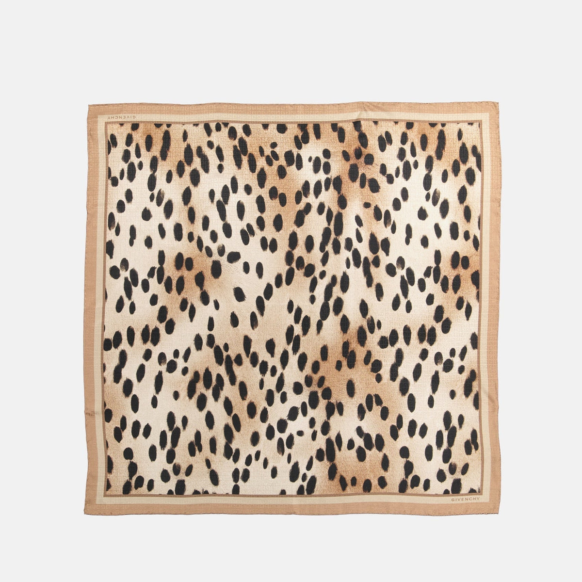 Animal Print Scarf – Beige