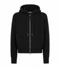 Ribbed Wool Zip Hoodie