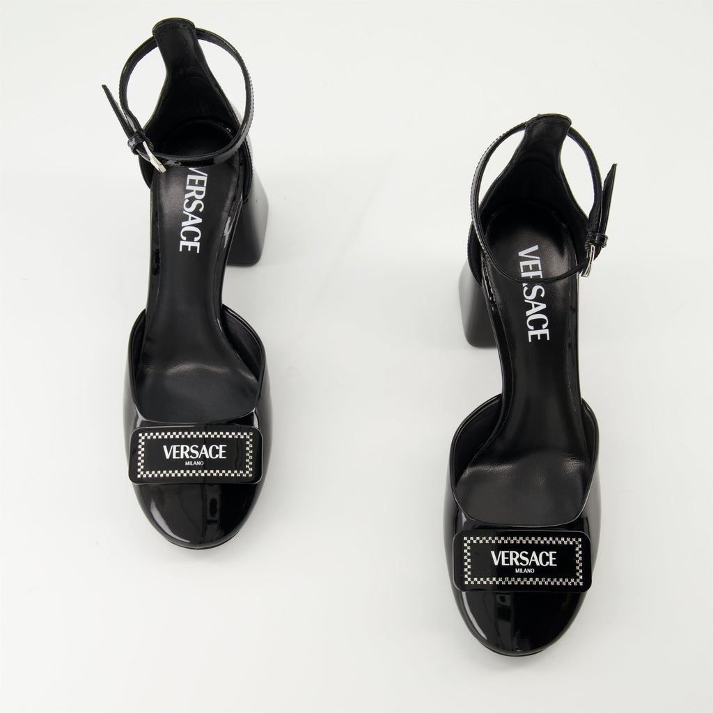 Ankle-Strap Block Heel Sandals