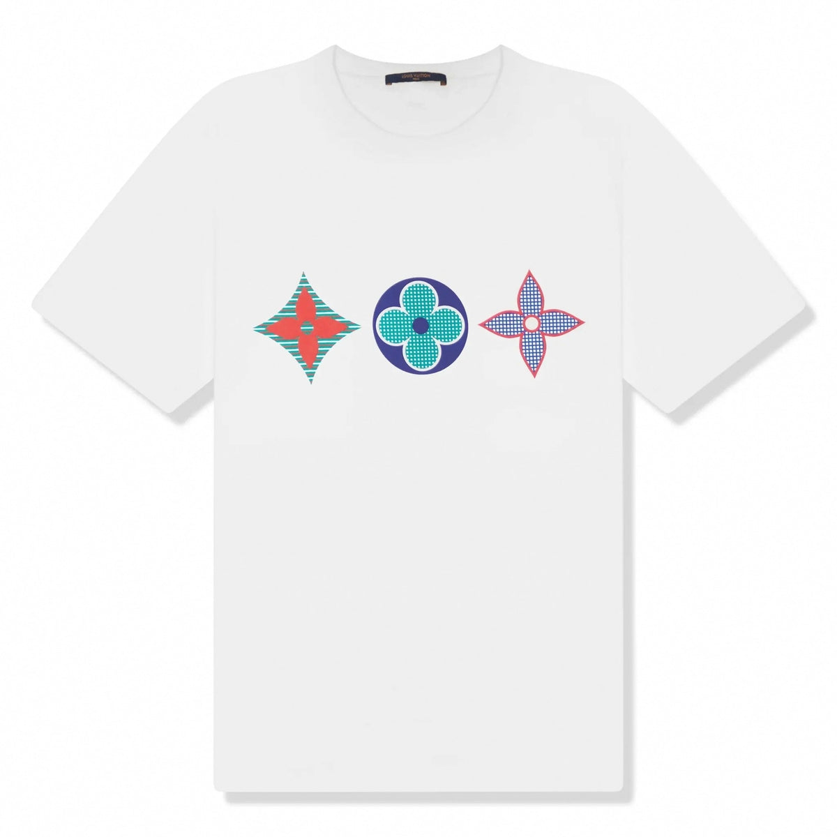 Monogram Printed Multi White T-Shirt