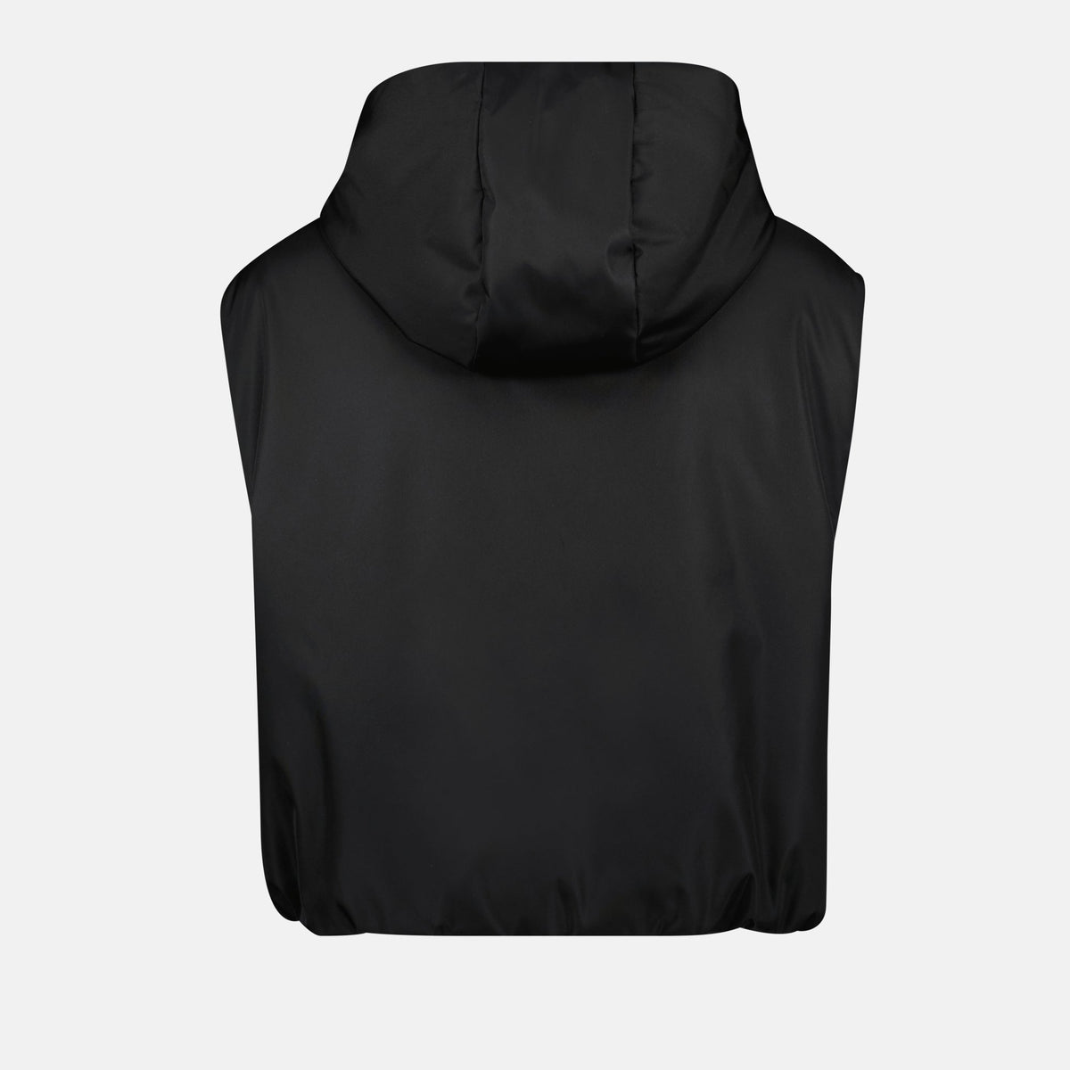 Hooded Nylon Zip Vest