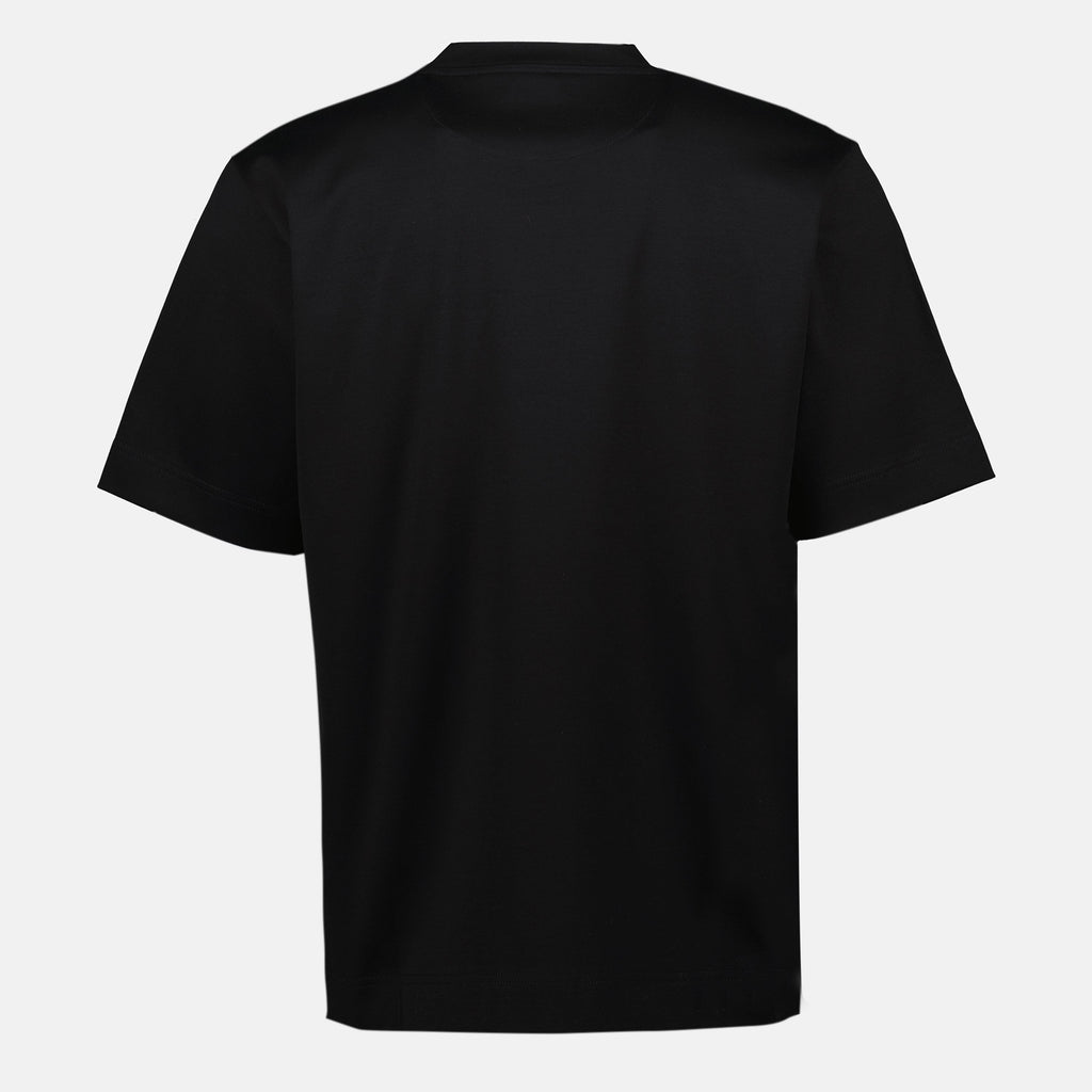 Black FF Logo Cotton T-Shirt