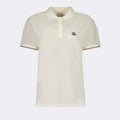 Women’s Cream Polo Shirt with Signature Logo