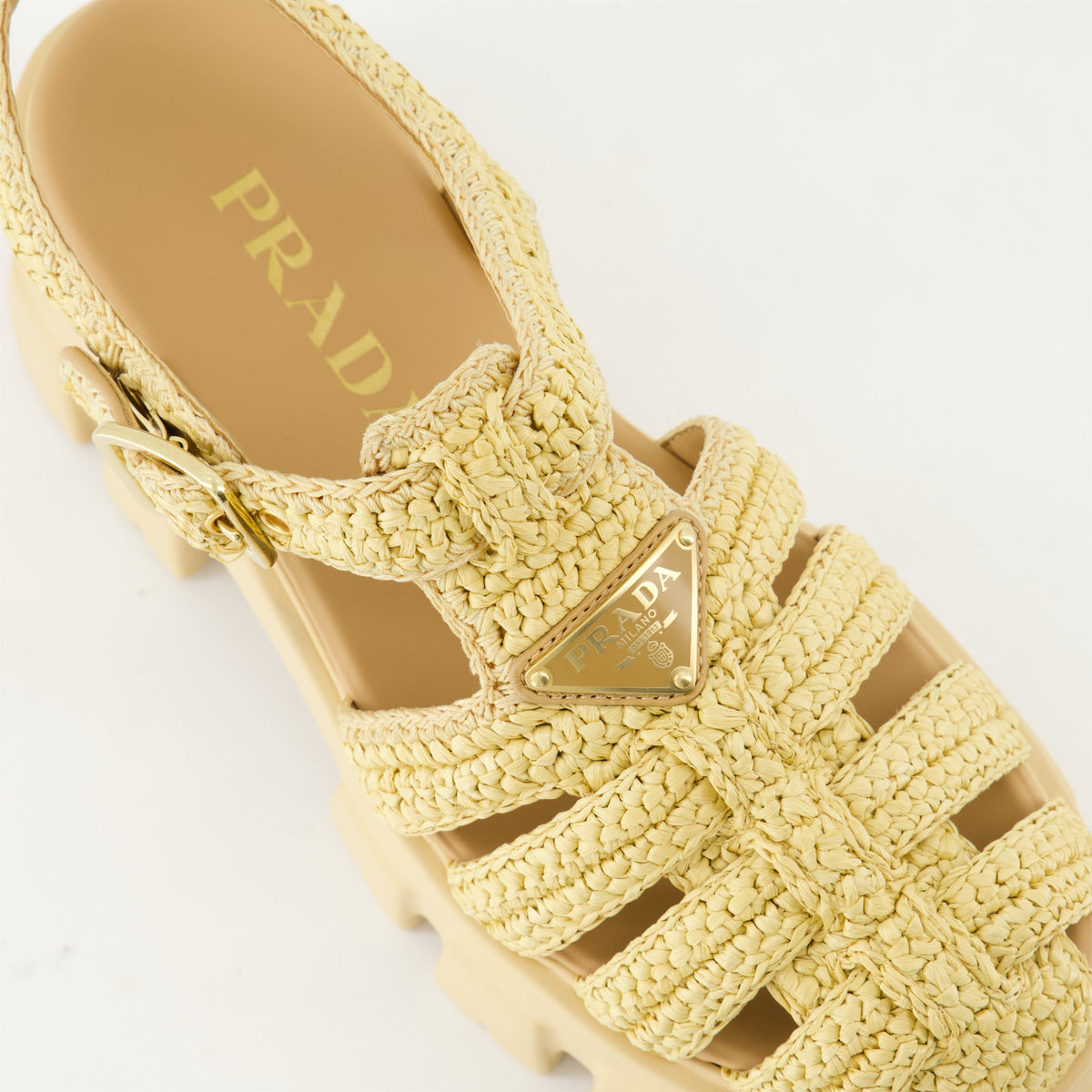 Raffia Platform Sandals