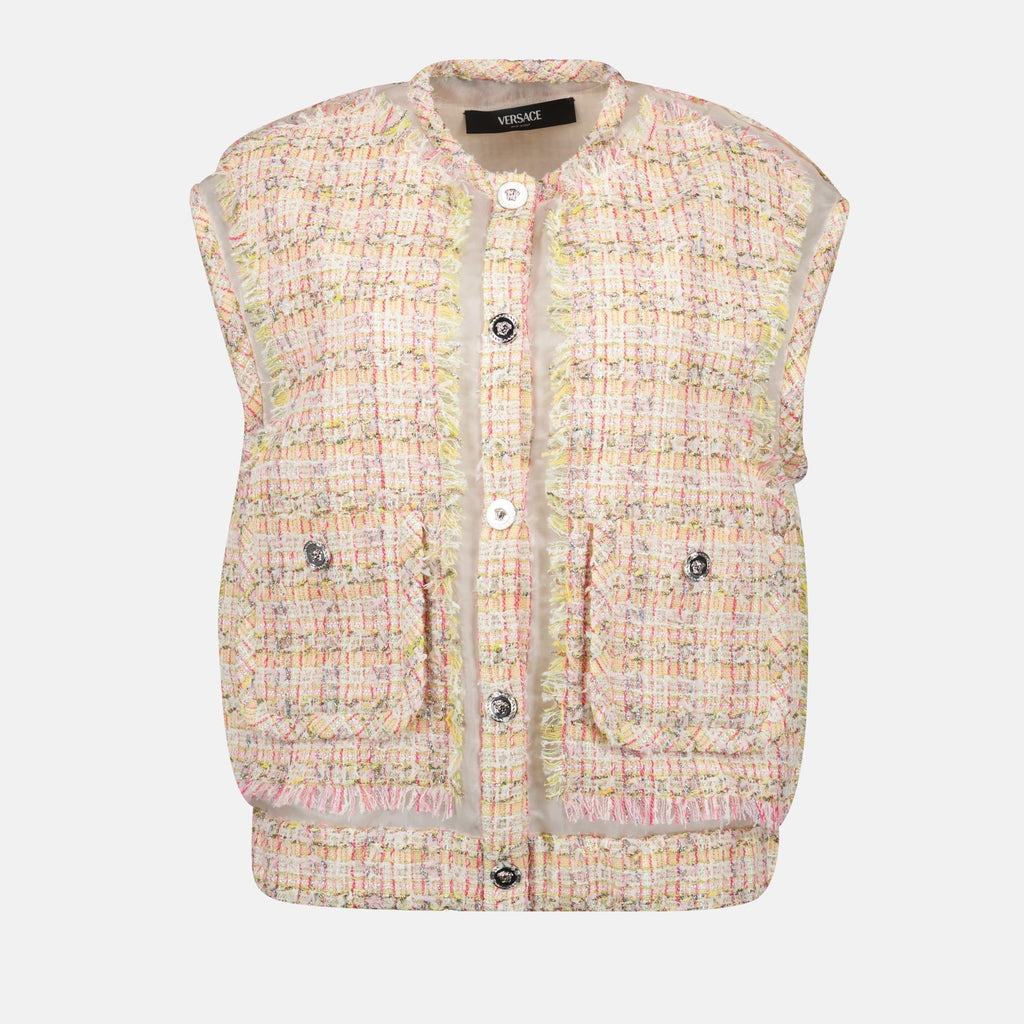 Vest in Multicolor Bouclé