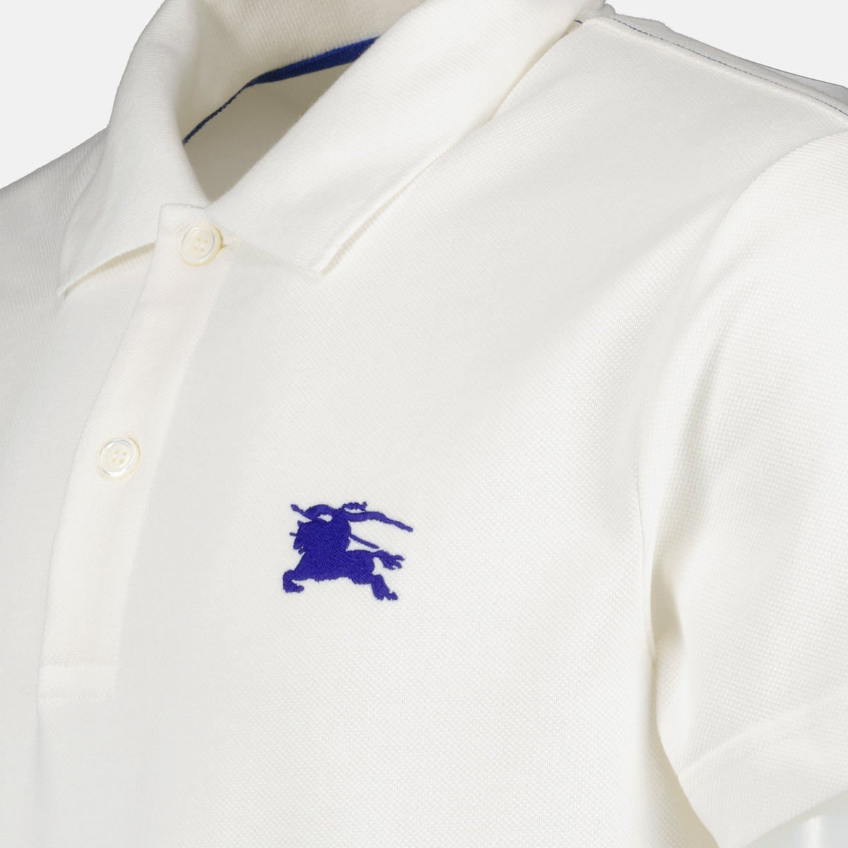 White Polo with Signature Equestrian Logo