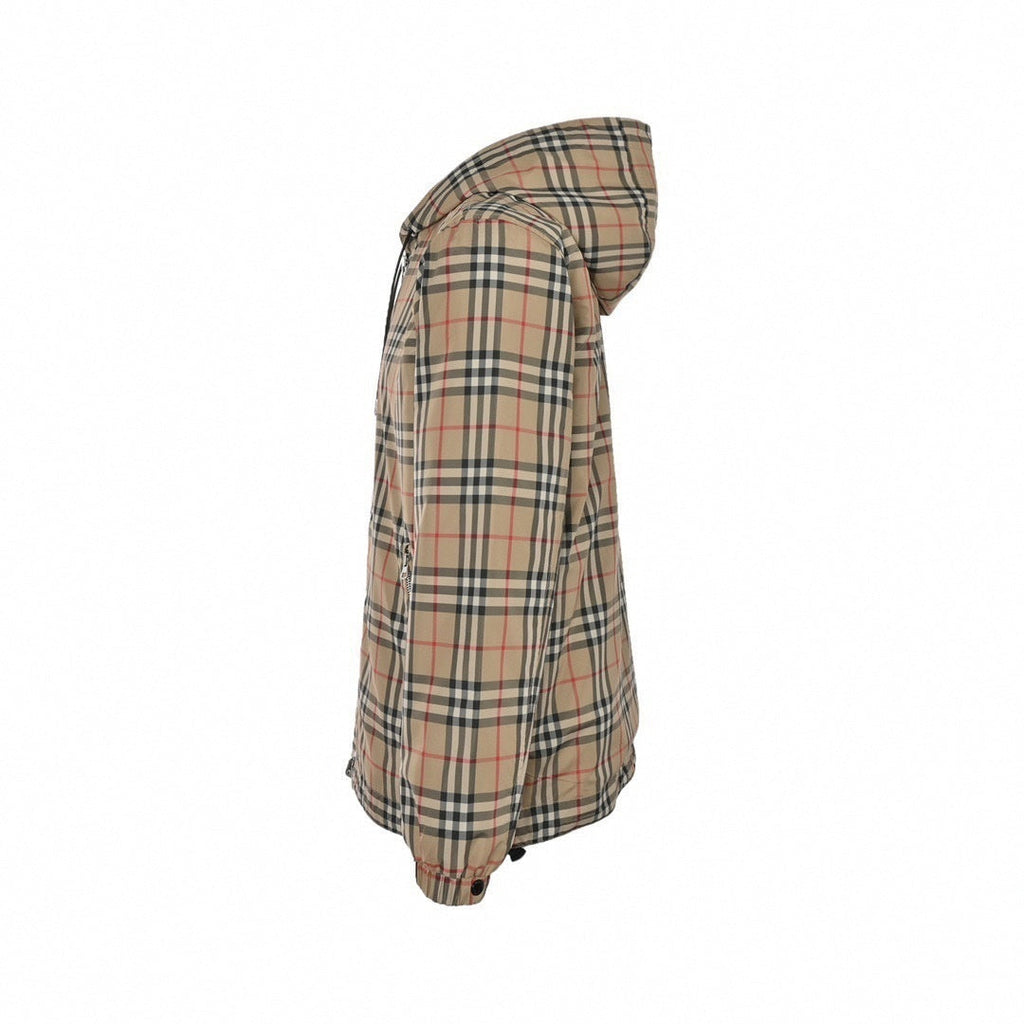 Reversible Vintage Check Hooded Windbreaker