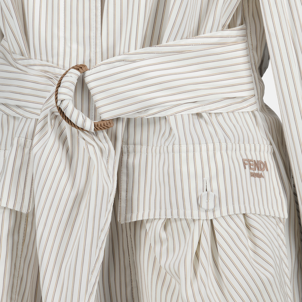 Striped Belted Jacket