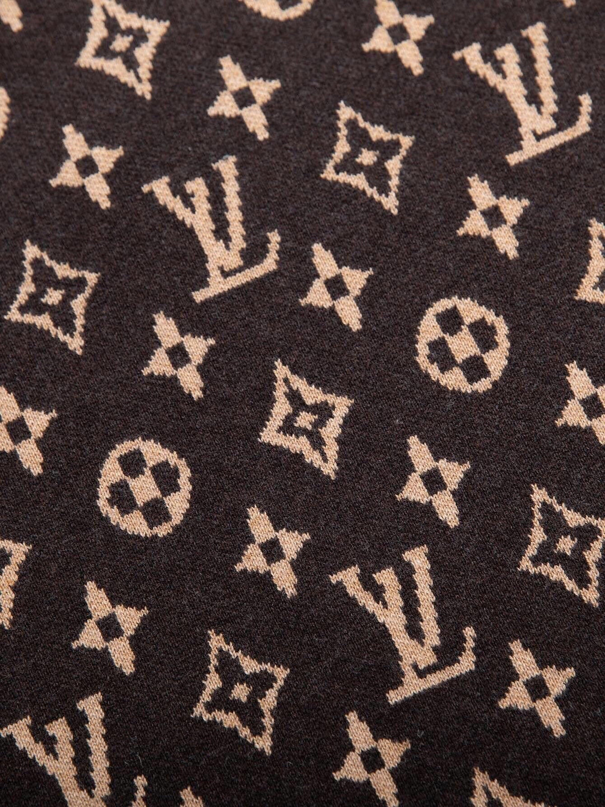 Monogram Signature Wool Jumper - Brown