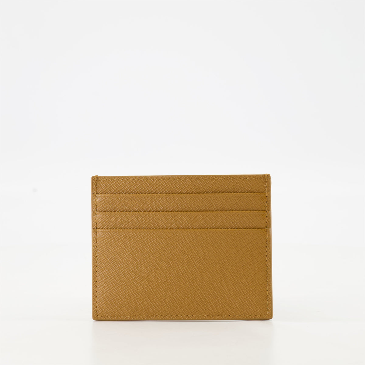 Saffiano Leather Card Holder – Tan