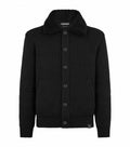Cashmere Collared Jacket with Fleece Trim