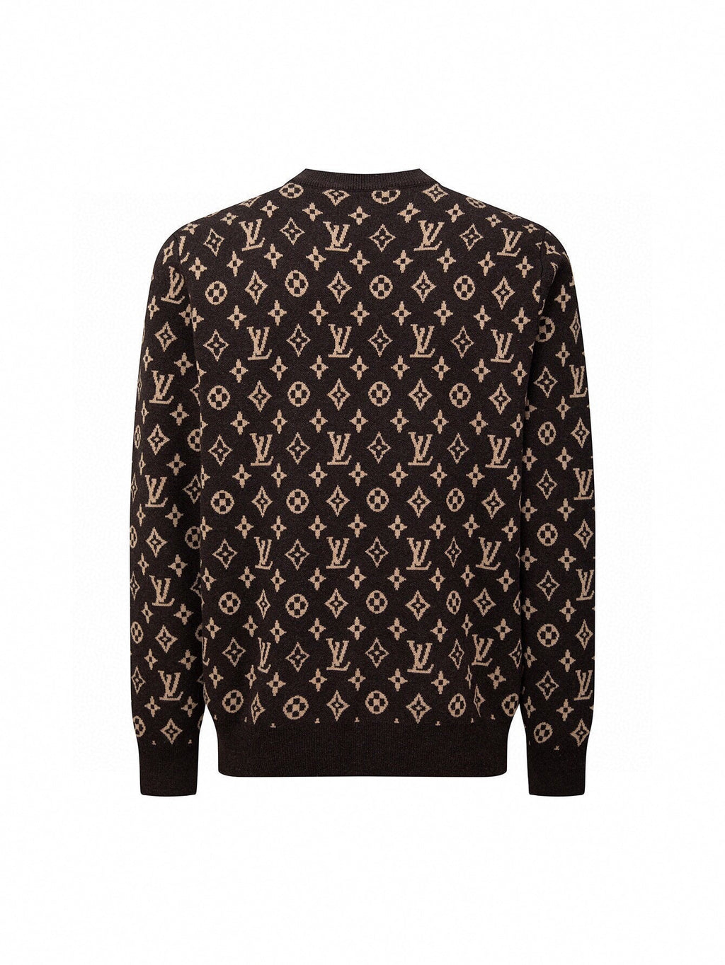 Monogram Signature Wool Jumper - Brown