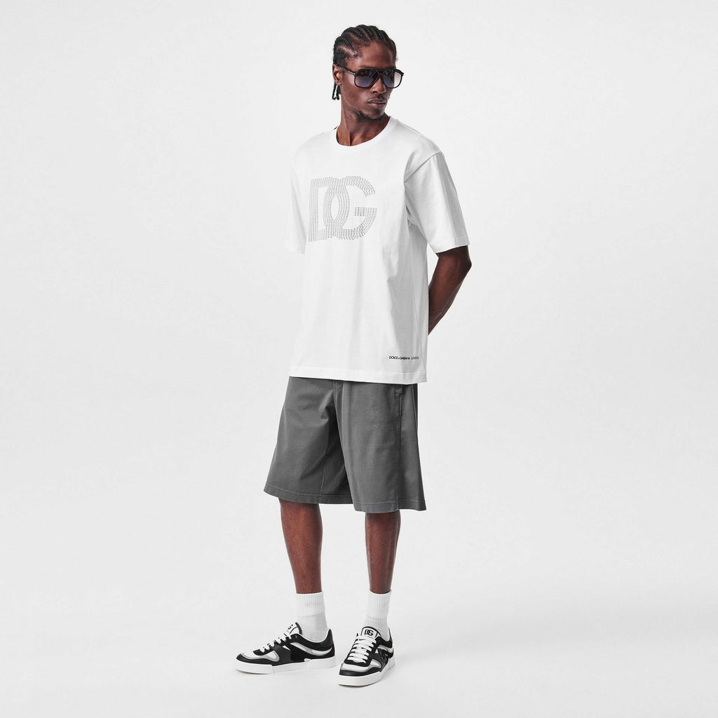 DG Logo Cotton T-Shirt – White