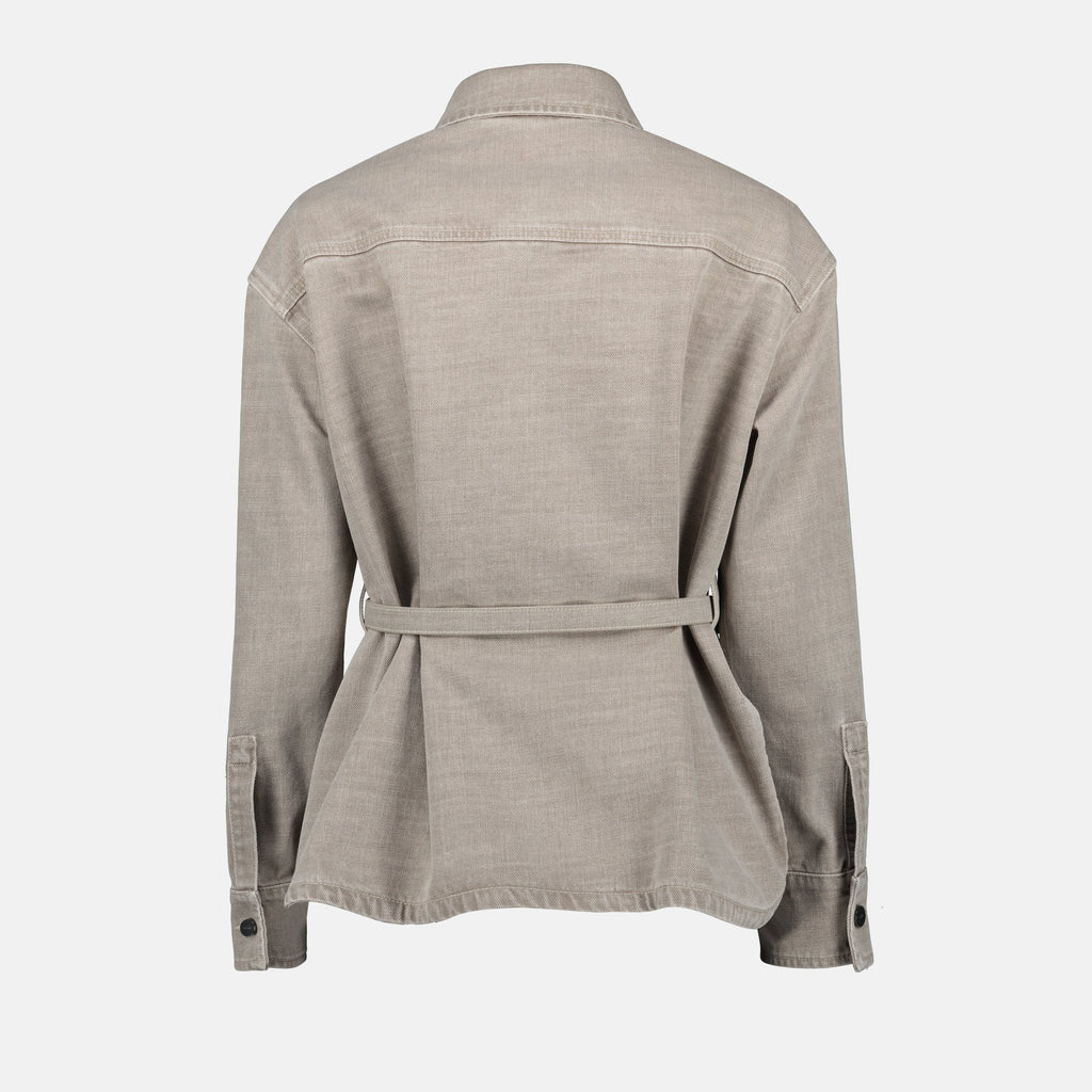 Overshirt in Stone Beige