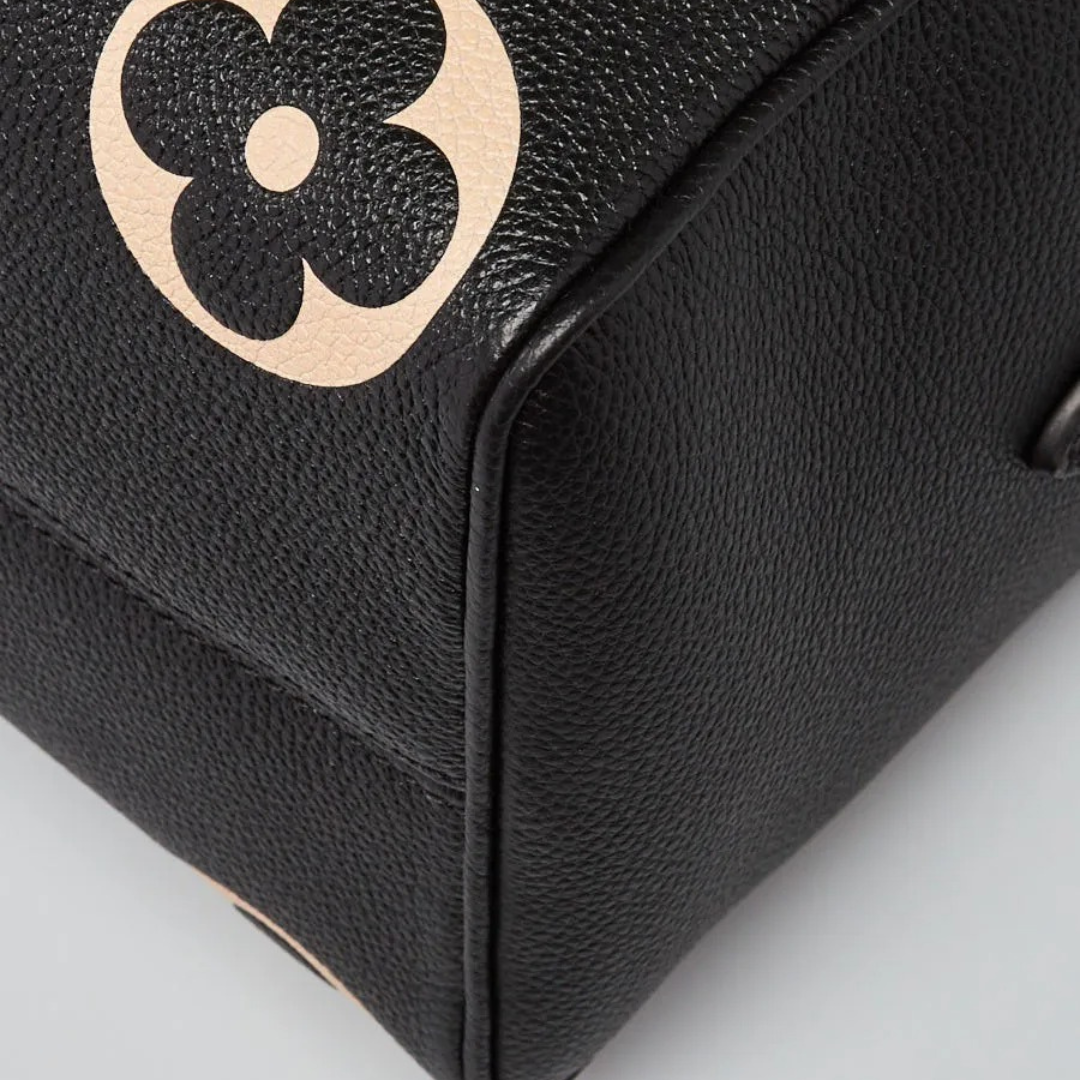 Louis Vuitton Speedy Bandoulière 25 Empreinte Bag Black