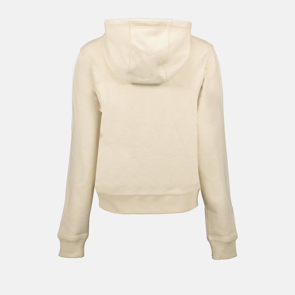 Check Detail Zip-Up Hoodie