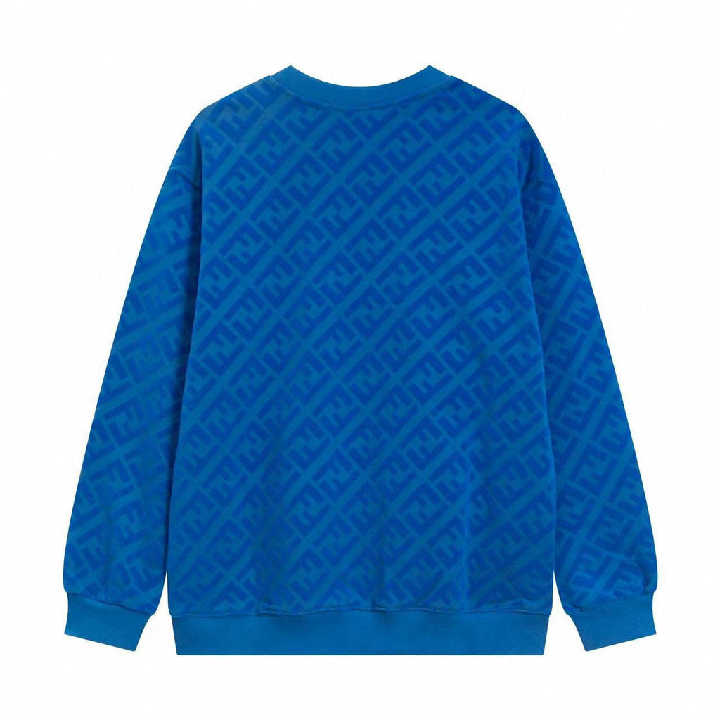 Blue Monogram Crewneck Sweatshirt