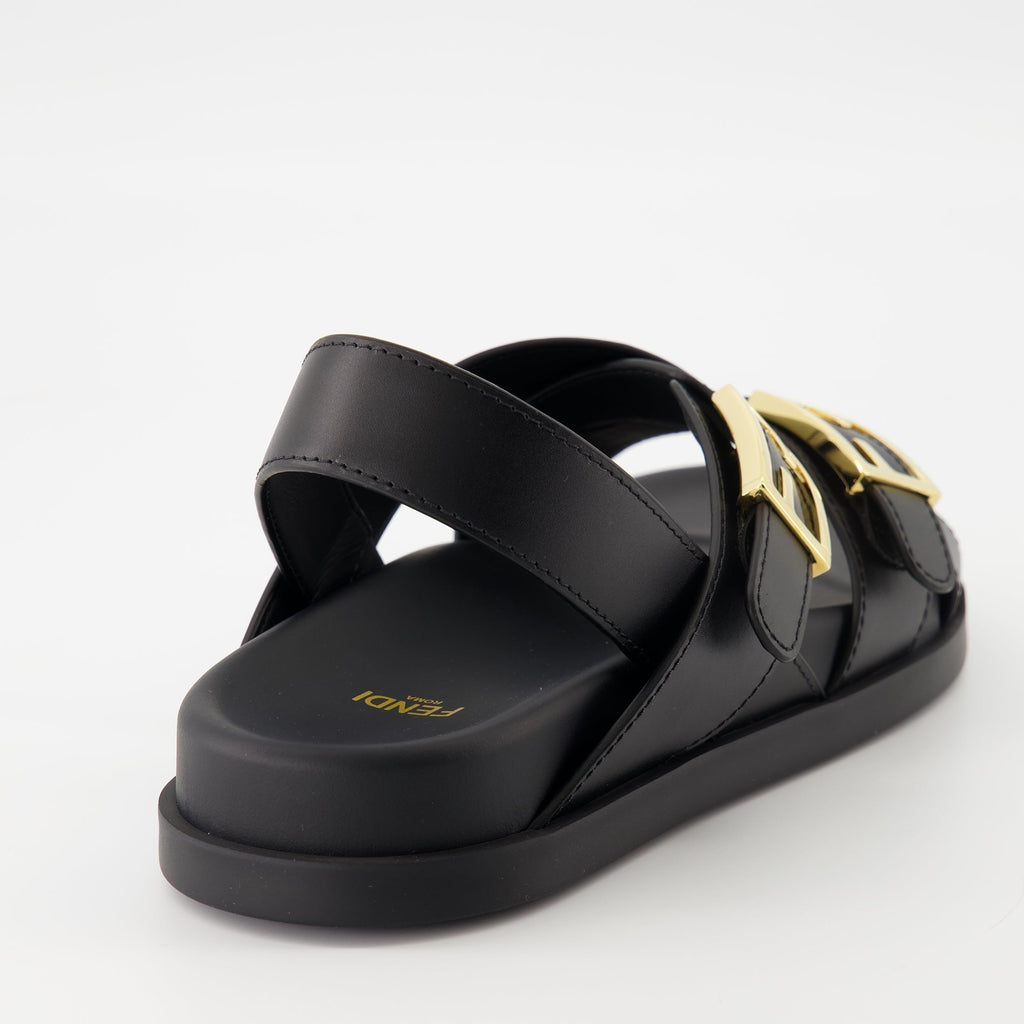 Sandals with Buckle Hardware